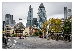 London November 01  The Gherkin from Aldgate