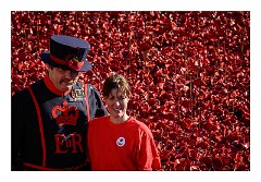 London November 09  A Beefeater and volunteer