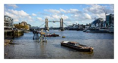 London November 25  London Bridge from the Thames Pathway