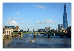 London November 32  View from Millennium Bridge looking at the Shard, Tower Bridge and London Bridge