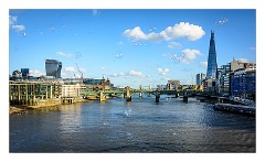 London November 33  Bubbles from Millennium Bridge