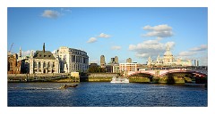 London November 39  Walking along from Millennium Bridge towards The London Eye