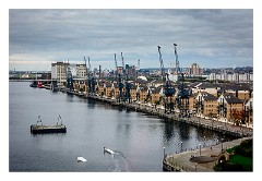 London in October 38  Flying over the Thames on the Emirates Cable Car