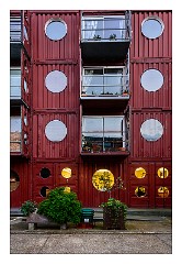 London in October 47  Trinity Buoy Wharf homes and work space in old containers