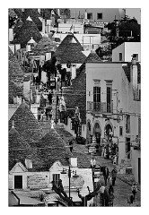 Puglia Monopoli Area 55  Looking Down on the Main Street of Alberobello