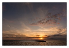 Puglia Lecce Area 042  Suset and Lighthouse Gallipoli