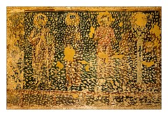 Puglia Lecce Area 060  Santa Maria de Cerrate Abbey - Murals on the Walls of the little Church