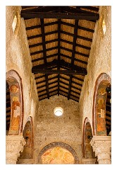 Puglia Lecce Area 061  Santa Maria de Cerrate Abbey - The Ceiling of the Church
