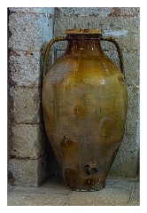 Puglia Lecce Area 062  Santa Maria de Cerrate Abbey - The Museum, Storage Jar for Olive Oil