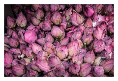 Kandy 09  Flower stalls for Offerings to the Buddha in the temple