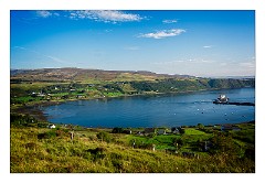 Skye 01  Uig with Ferry coming into the Dock