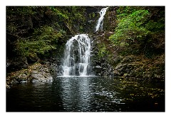 Skye 04  Waterfall Uig Woods