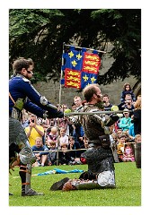 Warwick Castle 17  Warwick Warriors demonstrating their swordsmanship