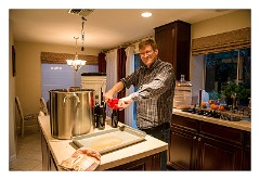 California 14  Roland making homemade beer