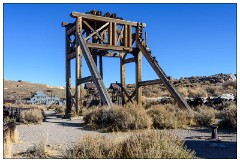 Bodie State Historic Park California 01  Red Cloud Mining Equipment - Head or Gallows Frame