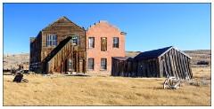Bodie State Historic Park California 14  Back of the Independent Orders of Oddfellows Lodge and the Dechambeau Hotel and Post Office