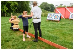 Nikki and Jason's Visit July 062  Archery Practice