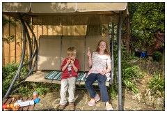 Nikki and Jason's Visit July 085  In Lynda and Neil's Garden