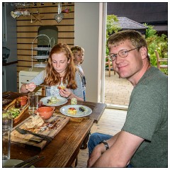 Nikki and Jason's Visit July 088  Abantu Cafe in Bourne