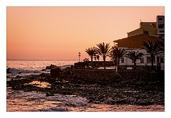 La Gomera 005  Sun setting on the main promenade