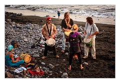 La Gomera 012  The Hippies making music in the evening