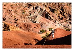 La Gomera 053  Viewpoint Abrante - Walking in the area of Red soil