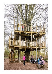Anglesey Abbey 01  Jess at the Tree House