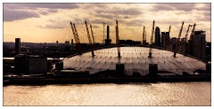 London Docklands 40  The O2 from the Emirates Air Line cable car