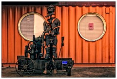 London Docklands 49  Sculpture at Trinity Bouy Wharf