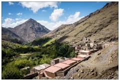 Imlil Valley, Atlas Mountains 70  Walking into the next village, the school with its red roof tops