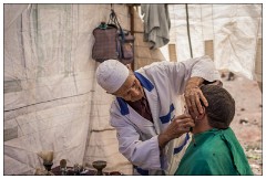Imlil Valley to Marrakech 12  Our driver having a shave
