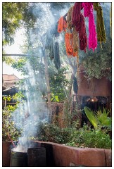 Marrakech 16  The dyers market in the souks