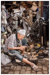 Marrakech 23  Working in their small shops in the Souks