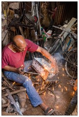Marrakech 25  Working in their small shops in the Souks