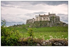 Northumberland  05  Lindisfarne Castle from Gertrude Jekell Garden