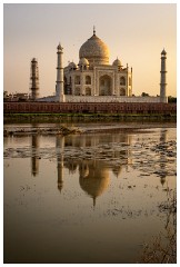 Agra 03  Evening sunset at the back of the Taj Mahal