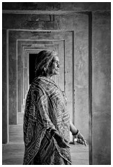 Agra 11  One of the many corridors of the Taj Mahal