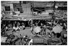 Delhi 44  Looking down from the Spice Market roof