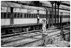 Delhi 50  Servicing the train