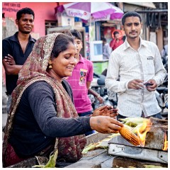 Palwal 22  Cooking corn in Palwal
