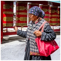 15 Leh and its Valley  Ringing the Prayer Wheels