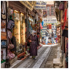 18 Leh and its Valley  Side Street with Colourful Shops