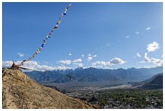 24 Leh and its Valley  Views from Ley Palace with the Prayer Flags Flying