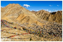 26 Leh and its Valley  Views from Ley Palace with the Prayer Flags Flying