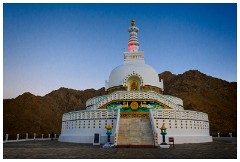 32 Leh and its Valley  Early Morning The Shanti Stupa