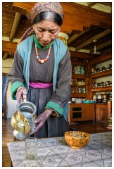 56 Leh and its Valley  Pouring Tea