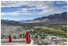 05 Thiksey and Likir Monasteries  Thiksey Monastery - View from the Roof Top Looking Across the Valley