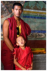 07 Thiksey and Likir Monasteries  Thiksey Monastery - Boy in full Song