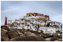 19 Thiksey and Likir Monasteries  Thiksey Monastery - View from Below the Monastery