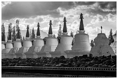 20 Thiksey and Likir Monasteries  Thiksey Monastery - Below the Monastery, many Stones with Messages